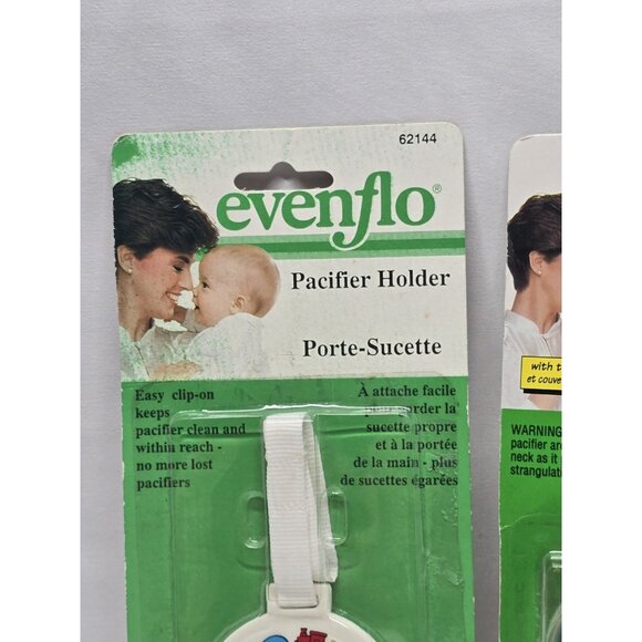 Vintage Disney Babies Evenflo Pacifier & Pacifier Holder Baby Mickey Mouse 1990s - Picture 5 of 10